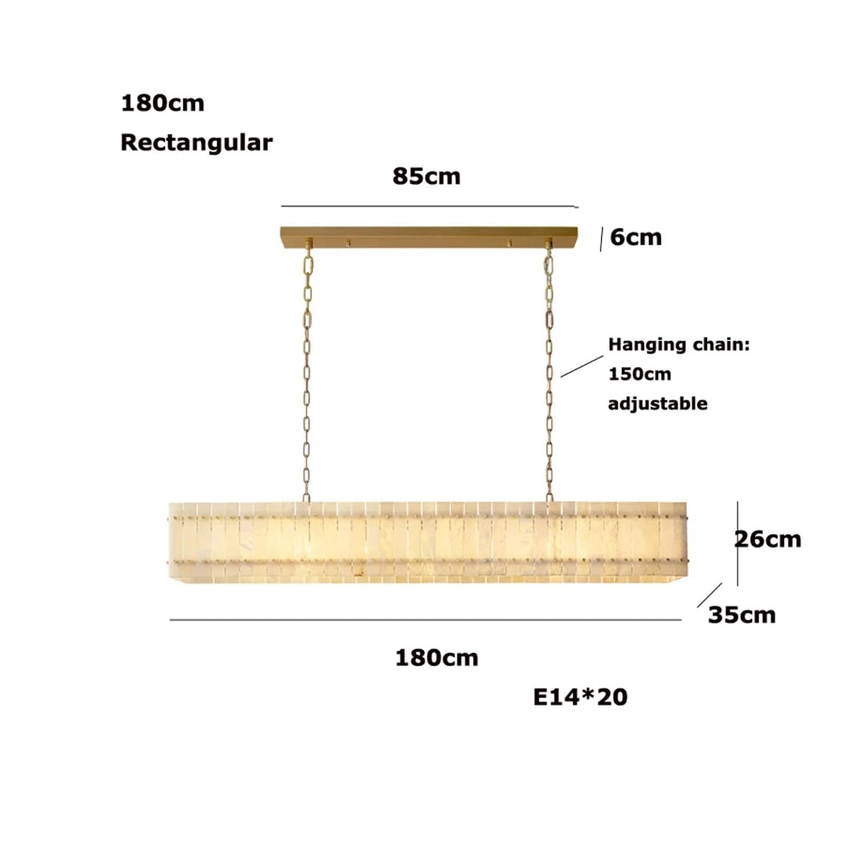 American Marble LED Chandelier Lighting Alabaster Hanging Lamps Lustre Suspension Luminaire Lampen for Dinning Room,Art