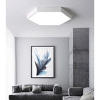 Acrylic Polygon Macaron Ceiling Lamps Nordic Simple Flush Mount Lighting LED Light Source Three Color Dimmable for Living Room Dining Study Bedroom