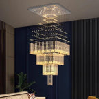 Modern Home Decoration Lamps for Living Room Smart Crystal Pendant Lights Dining Indoor Lighting, Crystal Chandelier