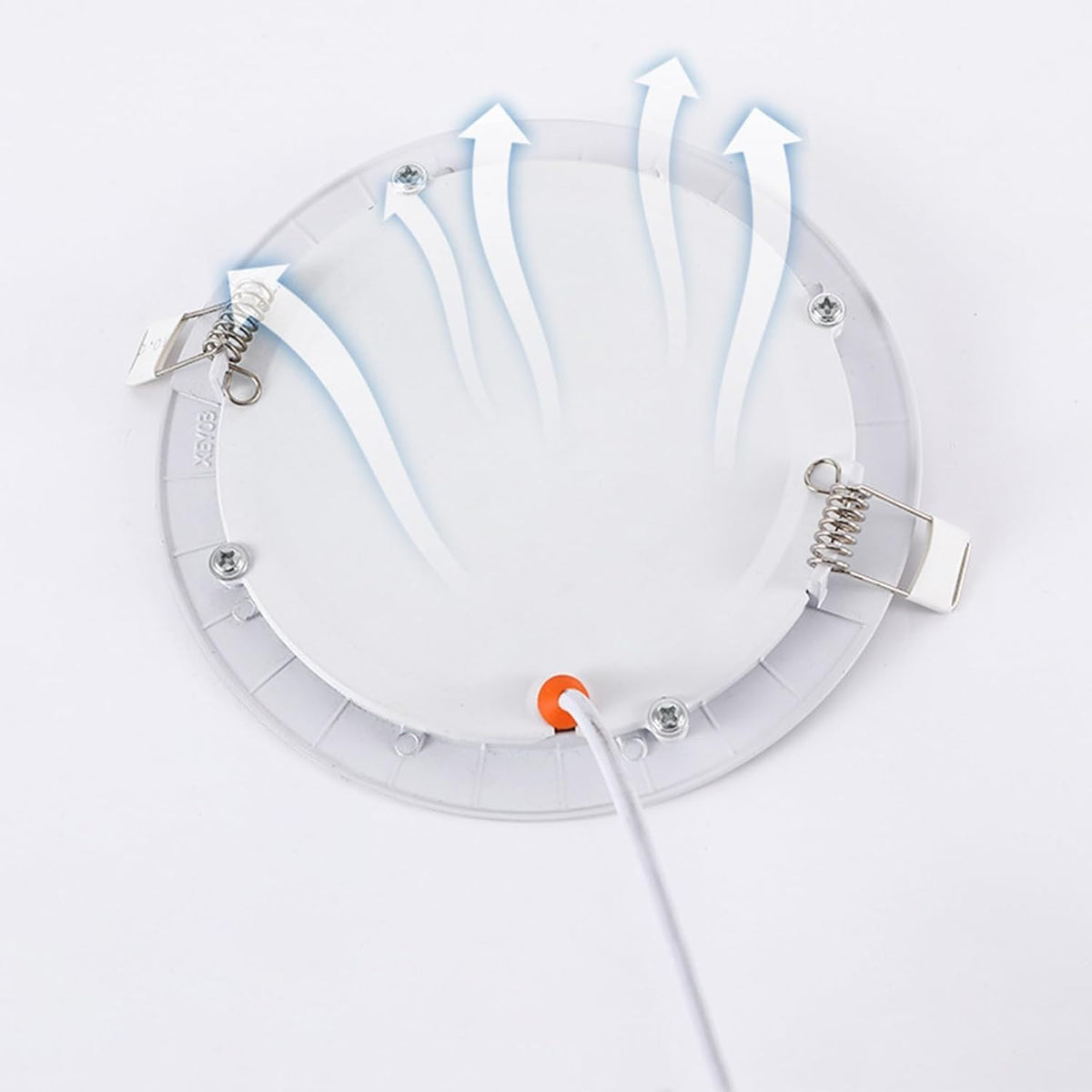 110V Round LED Ceiling Light, Ultra Slim Recessed Aluminum Downlight