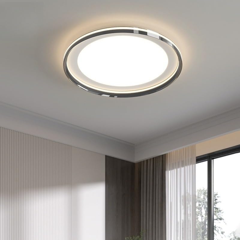 Ultra Thin Modern Ceiling Light Full Spectrum LED Eye Protection Smart Control for Living Room Bedroom Dining Room,Simple