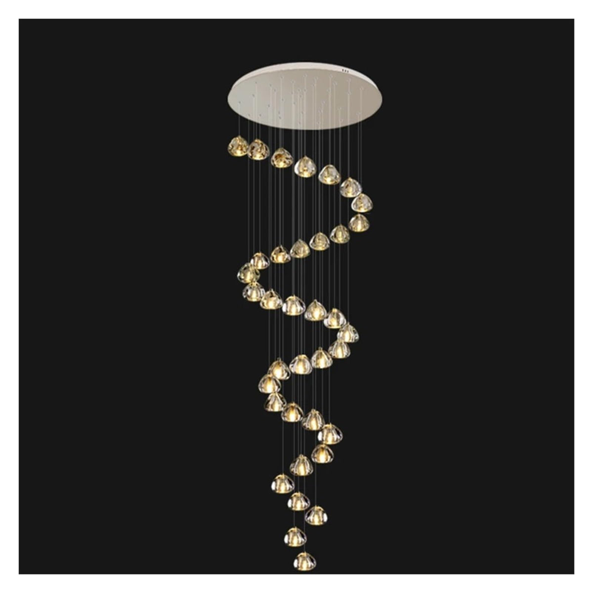 Modern Stair Chandelier Pendant Lights Indoor Lighting Ceiling Lamp Hanging Light Led Chandeliers for Living Room Indoor Lightin Contemporary