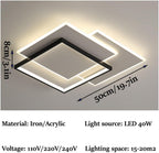 Ultra-Thin Smart Dimming LED Master Bedroom Ceiling Light Flush Mount Indoor Lighting Fixtures Compatible with Living Room,Luxury
