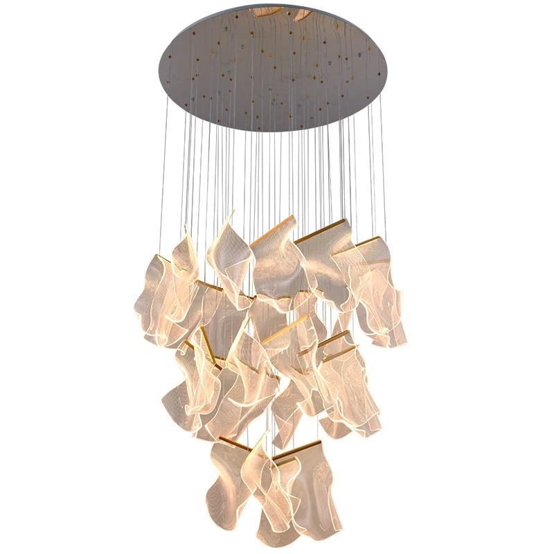 Modern Led Chandelier for Dining Room Chandeliers for Living Pendant Lights for Restaurant Hanging Ceiling Lamps(Warm Light)
