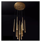 Retro Bronze Small Crystal Pendant Chandelier Home Decor Living Room Lustre Hanglamp Vintage,Modern Chandelier