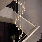 Modern Stair Chandelier Pendant Lights Indoor Lighting Ceiling Light Hanging Led Chandeliers for Living Room Lightin
