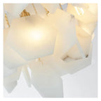 Nordic Modern Style Brass Large Ceiling Chandelier Marble Light