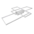 7 Rings Dimmable Flush Mount Ceiling Light, Smart LED for Living Room