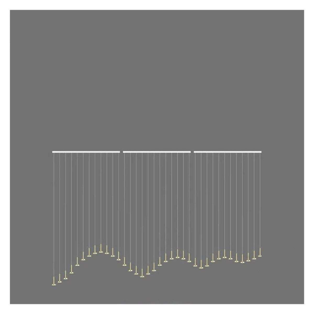 Nordic Minimalist Hanging Chandelier for Staircase Living Room Modern Home Decor Lighting Lustre Fixture