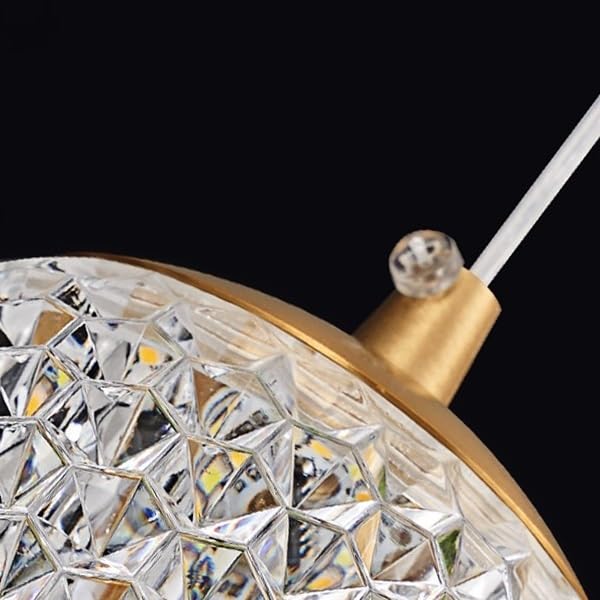 Chandelier, Spiral Staircase Long Chandelier Led Light Luxury Attic Living Room Kitchen Home Decoration Bedroom Ceiling(48 Heads,Tricolor Light)