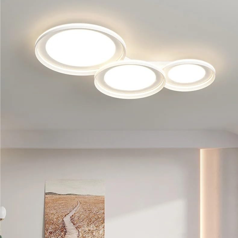Ultra Thin Modern Ceiling Light Full Spectrum LED Eye Protection Smart Control for Living Room Bedroom Dining Room