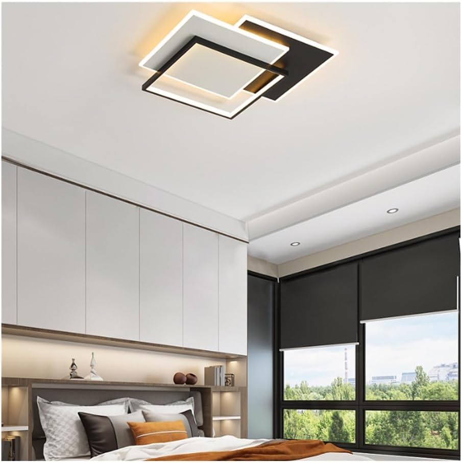 Ultra-Thin Smart Dimming LED Master Bedroom Ceiling Light Flush Mount Indoor Lighting Fixtures Compatible with Living Room,Luxury