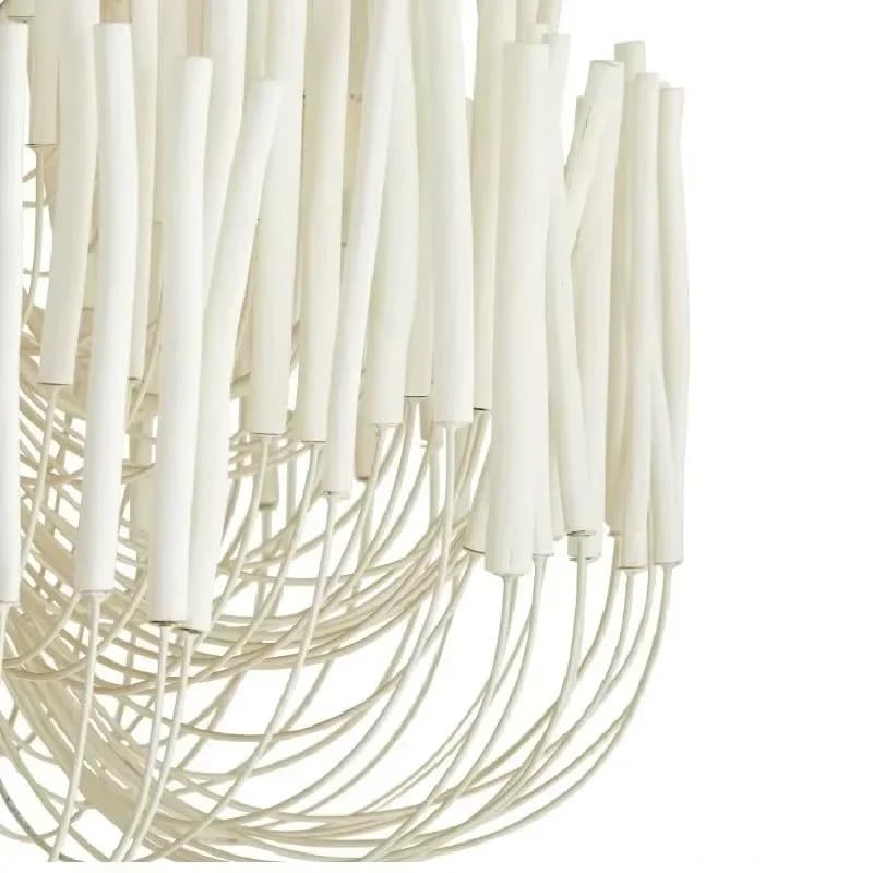 Pendant Lights, Modern Chandelier Log Branch LED Pendant Lamps for Living Room Dining Table Loft Stair Duplex Villa Lustre Suspension Luminaire(White,3 Color_DIA80CM)