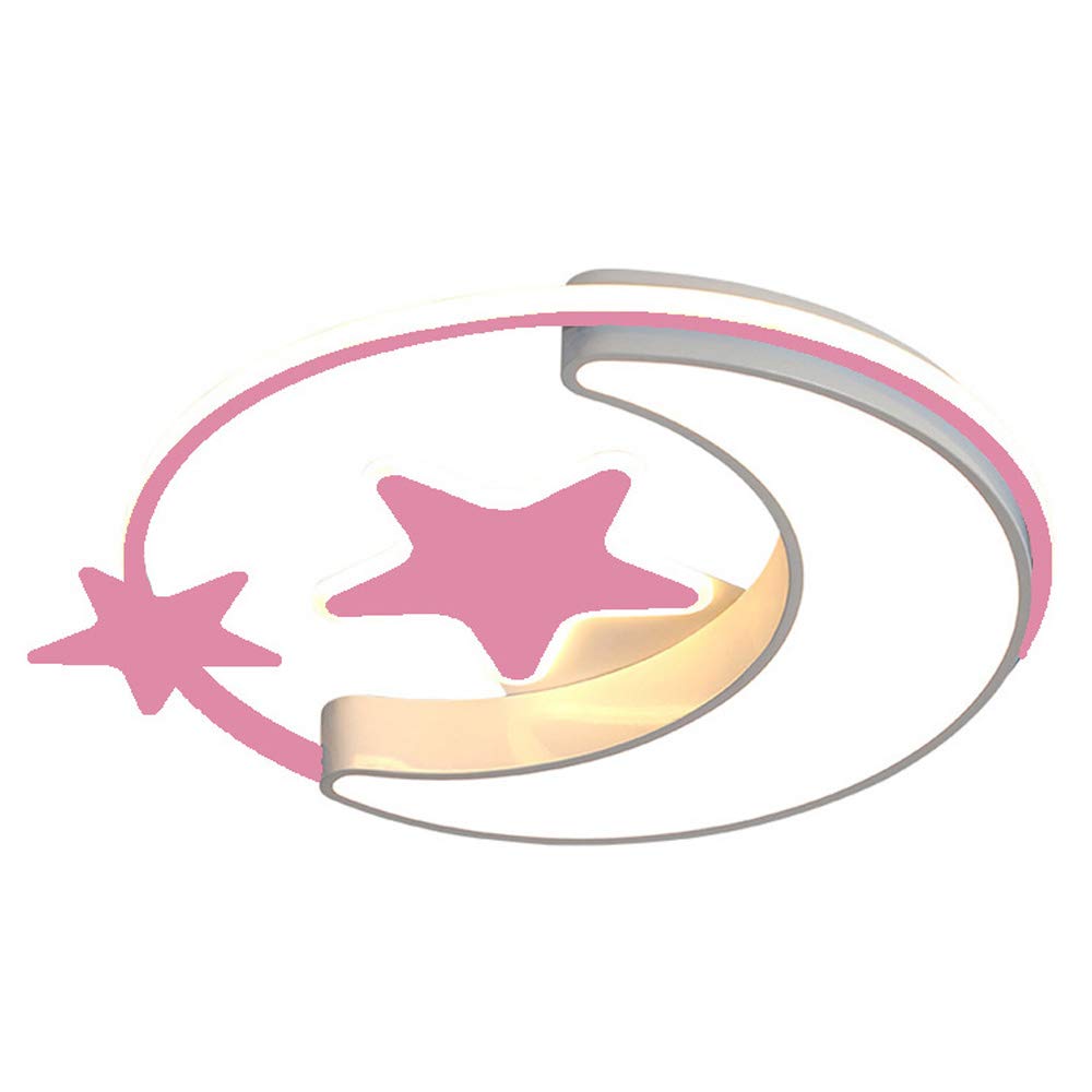 60Cm Modern Minimalist Ceiling Lights Children's Roomceiling Lighting Smart Creative Room Bedroom Lamp Ceiling Lamp,Pink,stepless dimming