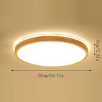 Wooden Ceiling Lamp, Chinese Restaurant Flat Ceiling Lighting, Smart Living Room Bedroom Ceiling Lamps Fixture, LED 3000-6000K Dimmable Energy Saving Ceiling Lights, for Living Room, Office