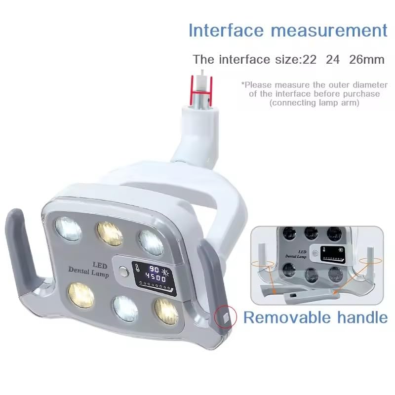 9W Ceiling Mounted Operating Light 6 LEDs Smart Induction Light Touch Screen