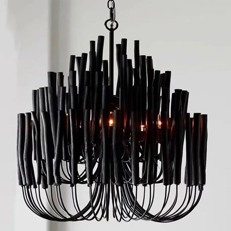 Pendant Lights, Modern Chandelier Log Branch LED Pendant Lamps for Living Room Dining Table Loft Stair Duplex Villa Lustre Suspension Luminaire(White,3 Color_DIA80CM)