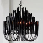 Pendant Lights, Modern Chandelier Log Branch LED Pendant Lamps for Living Room Dining Table Loft Stair Duplex Villa Lustre Suspension Luminaire(White,3 Color_DIA80CM)