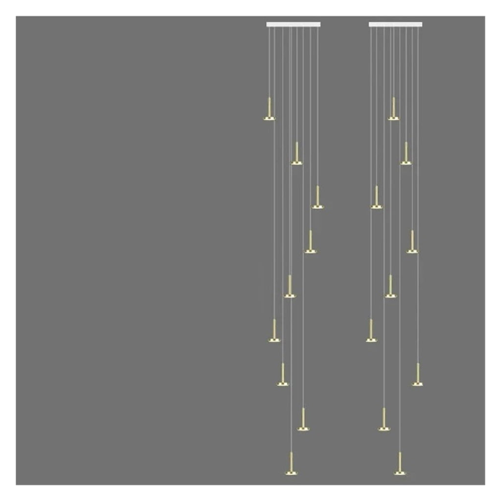 Nordic Minimalist Hanging Chandelier for Staircase Living Room Modern Home Decor Lighting Lustre Fixture