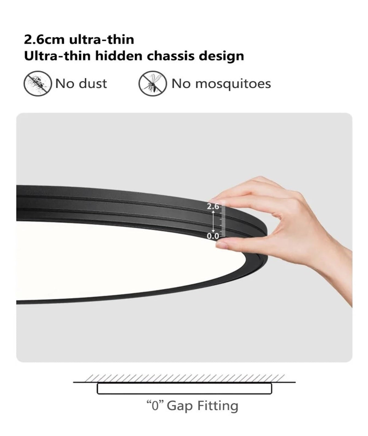 Ultra-Thin Master Bedroom Ceiling Lamp Modern Simple Italian Style LED Eye Protection Children's Study Lights Living Room Lamps
