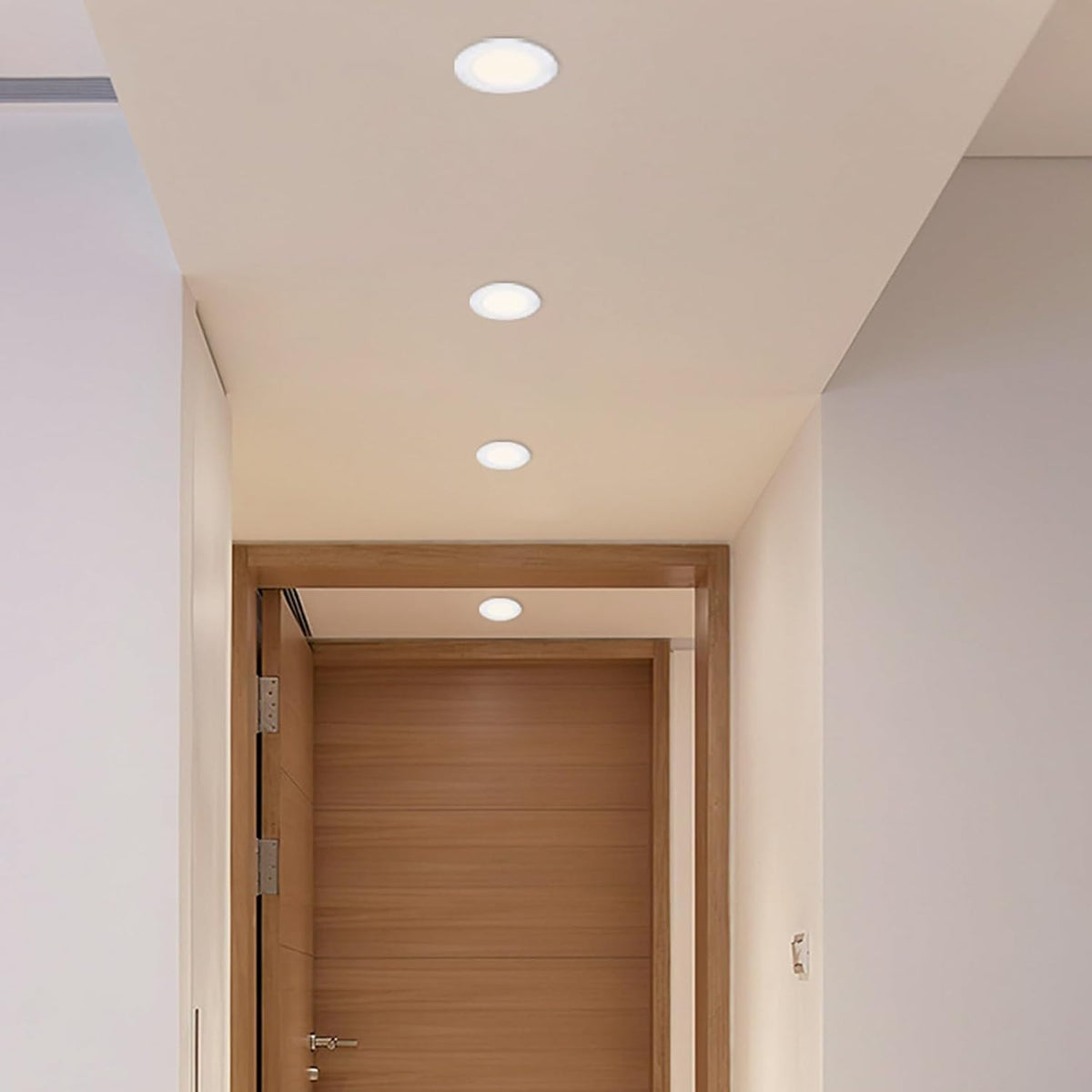 110V Round LED Ceiling Light, Ultra Slim Recessed Aluminum Downlight