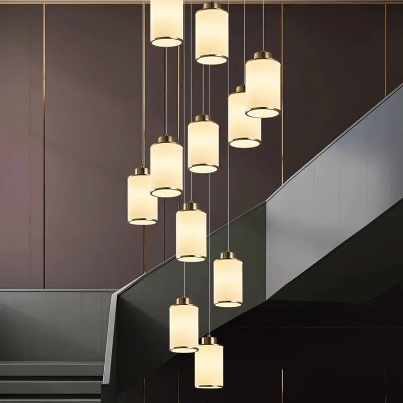 Nordic Home Decor Dining Room Pendant Lamp Lights Indoor Lighting Ceiling Hanging Light Chandelier Lamps for Living(68 Head,RC Remote dimming)