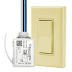 2 Fixture Battery-Free Wireless Light Switch Kit - Light Almond