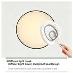 39W Smart LED Flush Mount Round Ceiling Light White