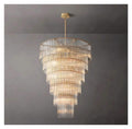 Nordic Glass Rectangle Ceiling Chandeliers Big Large Hanging Lights,Sleek