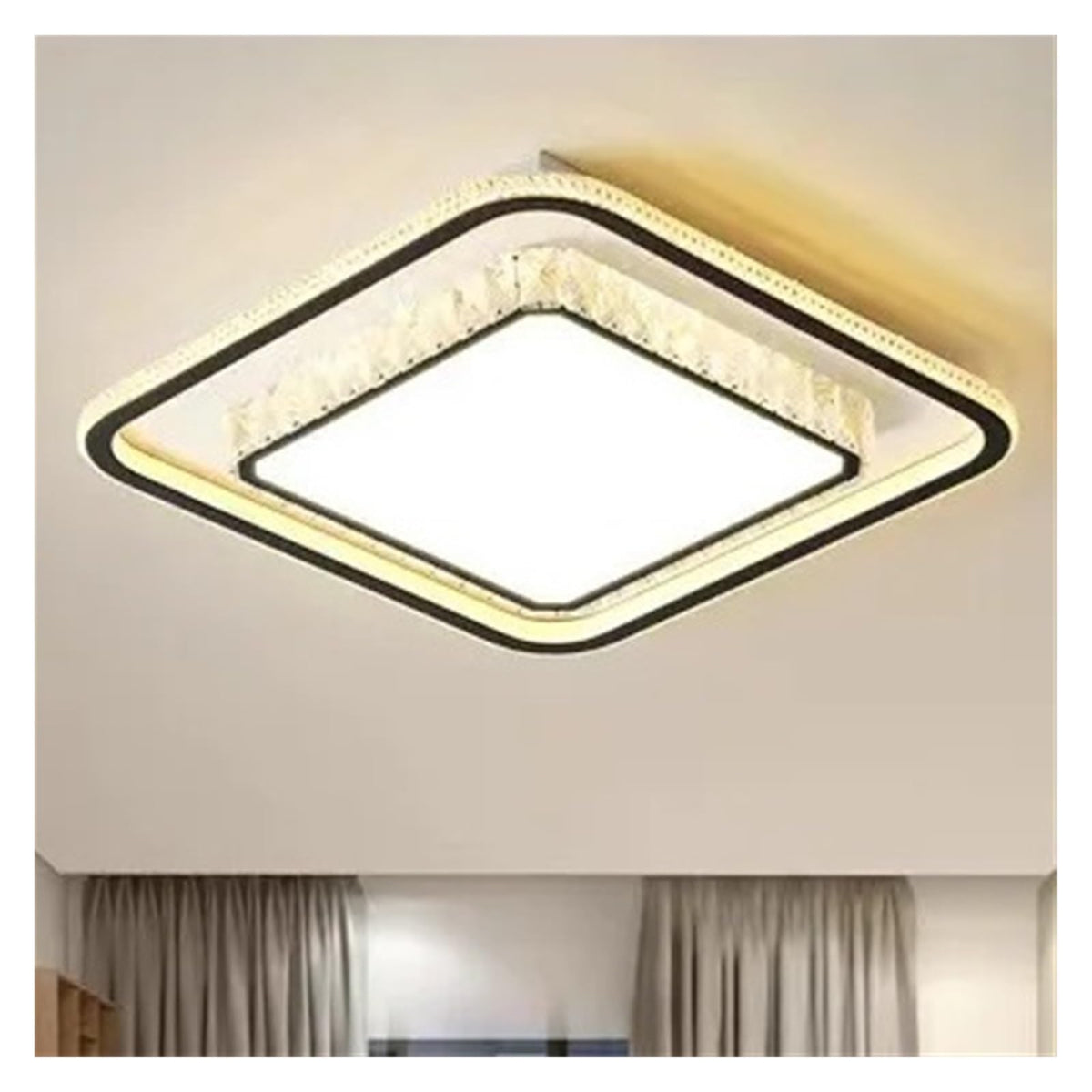 Acrylic Imitation Crystal Light Luxury LED Ceiling Light Modern Dining Room Light Fixture,Practical