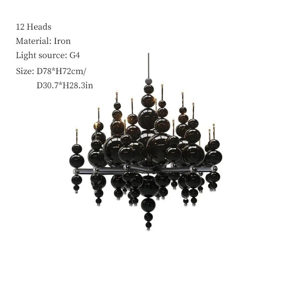 Modern Simple Gourd Living Room Restaurant Chandelier Creative Villa Hotel High-end Smart Lamps Personality Decoration(12 Heads)