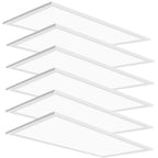 2x2 LED Flat Panel Troffer Light, 12 Pack 45W,5800LM, Edge-Lit 2x2FT LED Drop Ceiling Light Fixtures,5000K Daylight White,0-10V ETL Listed,Works from 110-277V AC