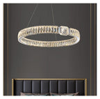 Oval Magic Ring Dimmable LED Chandelier Lighting Hanging Lamps Suspension Luminaire Lampen for Dinning Table Versatile Use