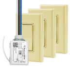 2 Fixture Battery-Free Wireless Light Switch Kit - Light Almond