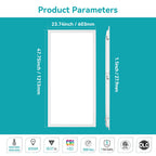 2x4 LED Flat Panel Light for Drop Ceiling 18 Pack 60W 6600LM ETL
