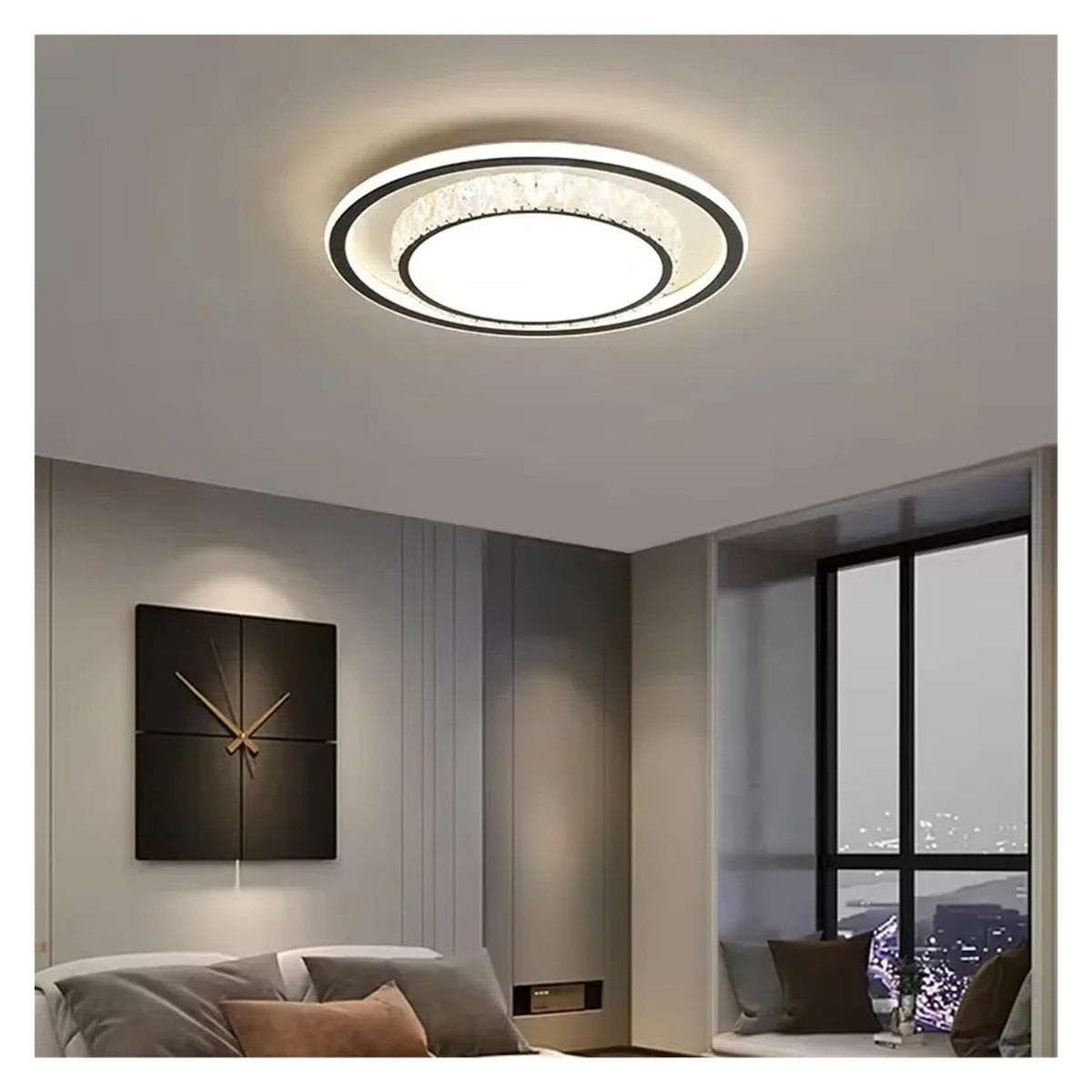Acrylic Imitation Crystal Light Luxury LED Ceiling Light Modern Dining Room Light Fixture,Practical