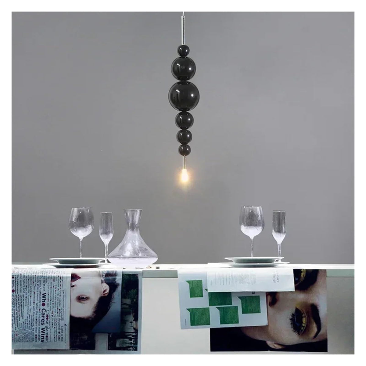 Modern Simple Gourd Living Room Restaurant Chandelier Creative Villa Hotel Smart Lamps Personality Room Decoration