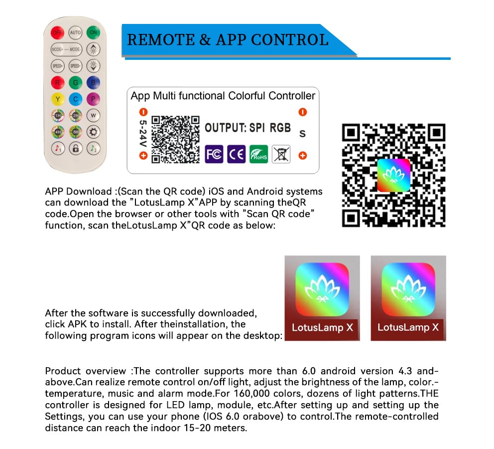 2x2 FT RGB Multicolor Edge-Lit Frame LED Panel Lights Remote & App Controlled 40W 4400lm Color Changing LED Panel Light Smart 2.4G+Bluetooth Drop Ceiling Light with (6 Pack)