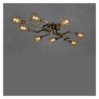 Vintage Iron Light Water Pipe Ceiling Light Fixture Creative Retro Nostalgia Light,Foyer