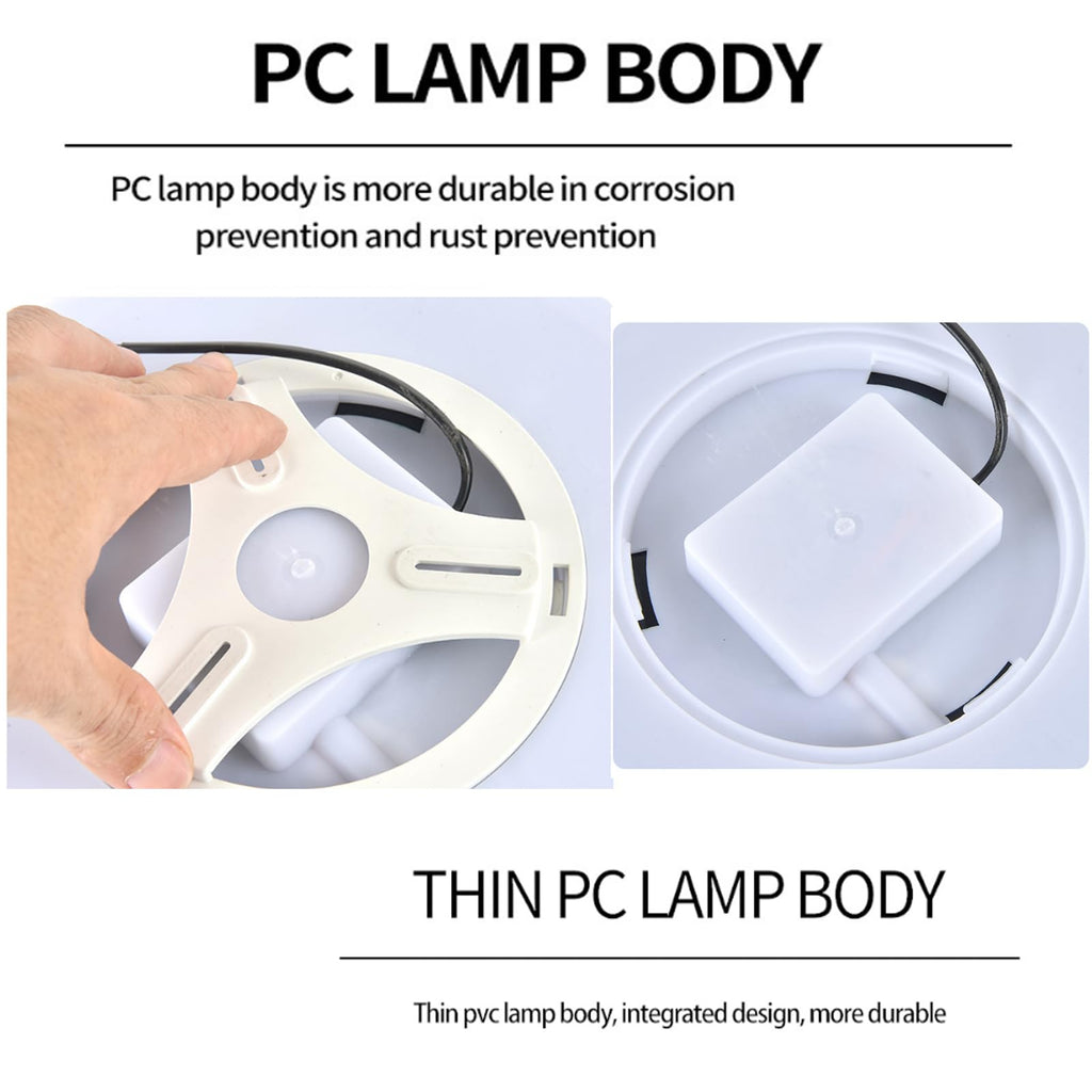 11.4in Backlit RGB Ceiling Light, 32W Ultra-Thin 1.4in,Dimmable