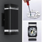 Up and Down Outdoor Wall Light, RGB Color Changing Wall Lights