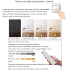 Ultra-thin Solid Wood Ceiling Lamp, LED Smart Master Bedroom Ceiling Lights, 3000-6000K Dimmable Lighting Fixture, Modern Nordic Living Room Balcony Close To Ceiling Light, For Office, Hallw
