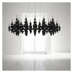Modern Simple Gourd Living Room Restaurant Chandelier Creative Villa Hotel Smart Lamps Personality Room Decoration