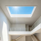 Ultra-Thin Skylight Ceiling Light, Artificial Blue Sky Lamp Natural Daylight Simulation, Dimmable Sunlight Panel for Bathroom, Kitchen, Living Room, Office Embedded-60×120cm