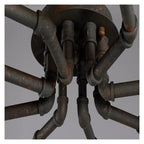 Vintage Iron Light Water Pipe Ceiling Light Fixture Creative Retro Nostalgia Light,Foyer