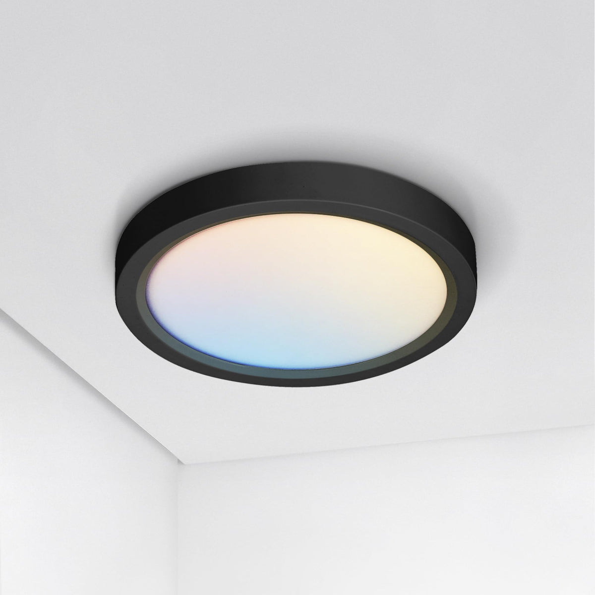 ASD 24" Round LED Flush Mount Ceiling Light 4-Pack | 5CCT, 277V | White