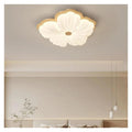 Wooden Color Cream Ceiling Lamp Bedroom LED Chandelier Lighting Stylish