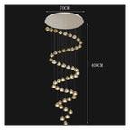 Modern Stair Chandelier Pendant Lights Indoor Lighting Ceiling Lamp Hanging Light Led Chandeliers for Living Room Indoor Lightin Contemporary