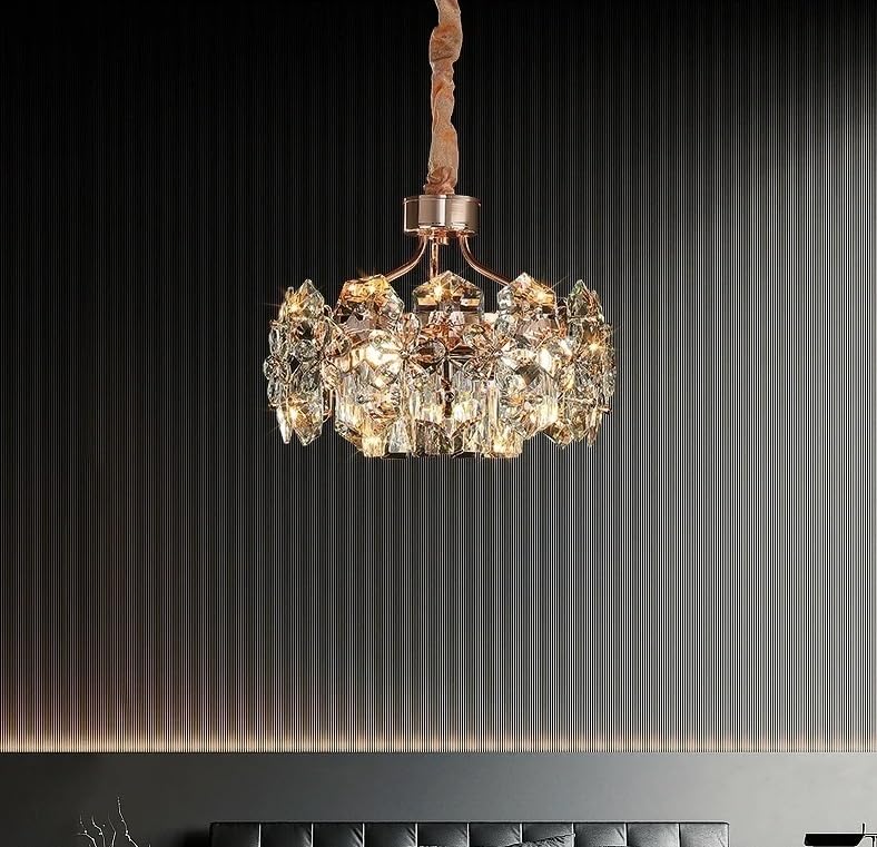 Pendant Lights, Modern Crystal Chandelier Living Room Home Decor Items Ceiling Led Light Decoration Lighting Lamps Pendant(Double Layer 78CM,Changeable)