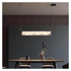 Nordic Minimalist Marble Full Copper Chandeliers with White Marble Lustre, Villa Lighting for Living Room, Home Decoration